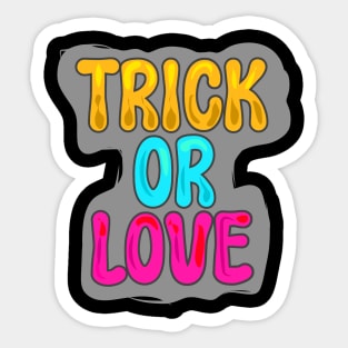 Trick or love Sticker